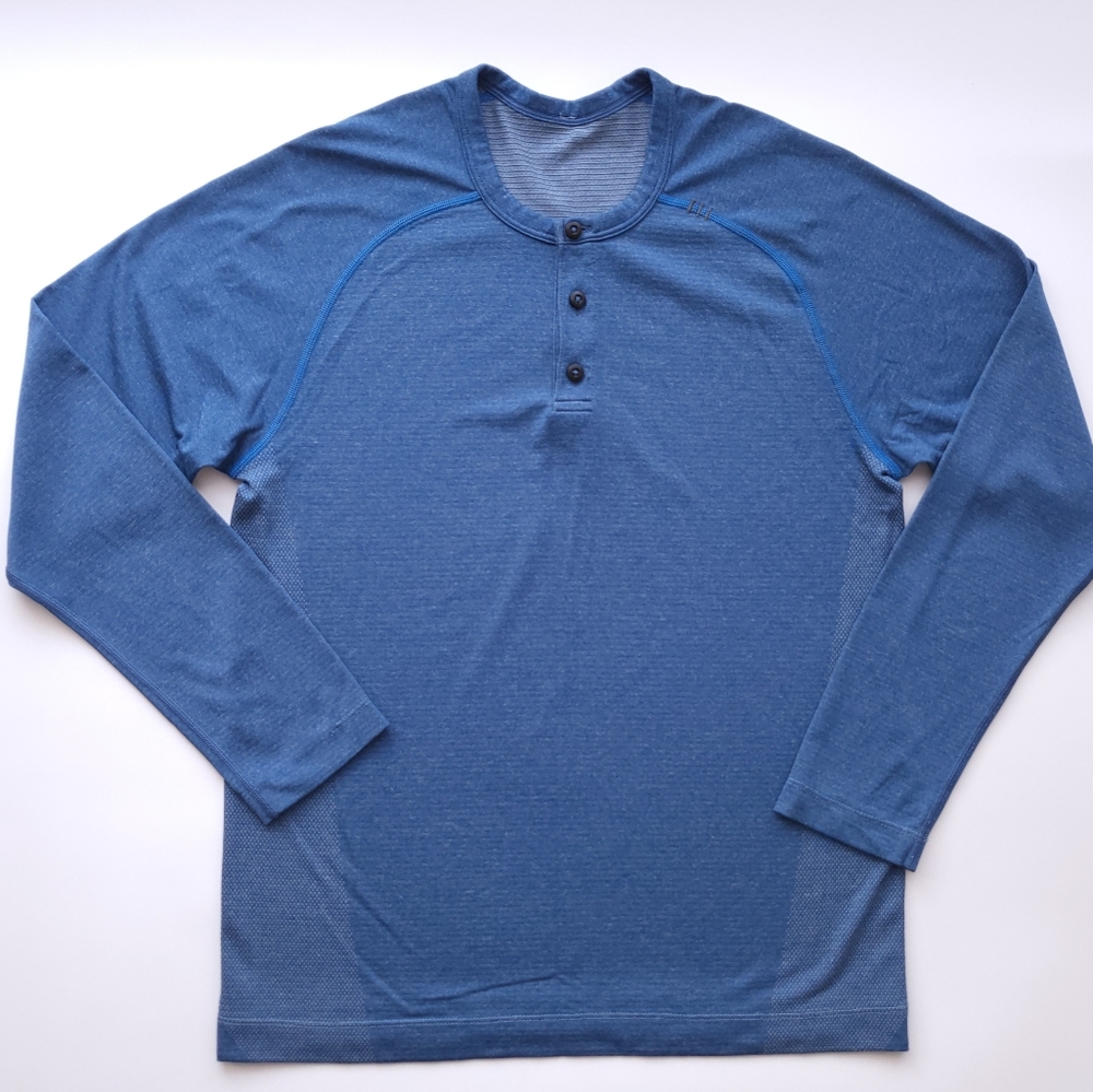 🍋Lululemon Men's Metal Vent Tech Long Sleeve Henley - Picture 2 of 13